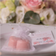 Kép 1/4 - rózsaszín szív alakú köszönetajándék kézműves szappan