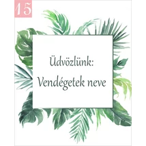 levélmintás ültetőkártya köszönetajándékhoz