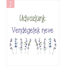 levendula mintás ültetőkártya köszönetajándékhoz