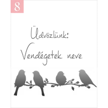 madaras mintájú ültetőkártya köszönetajándékhoz