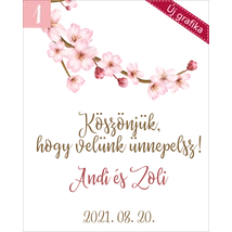 cseresznyevirág mintás kísérőkártya köszönetajándékokhoz cseresznyevirág mintás kísérőkártya köszönetajándékokhoz