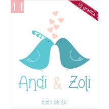 kék madaras mintájú grafika köszönetajándékhoz kék madaras mintájú grafika köszönetajándékhoz