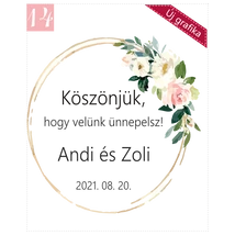 arany keretes virág mintás grafika köszönetajándékhoz arany keretes virág mintás grafika köszönetajándékhoz