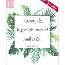 levélmintás kísérőkártya köszönetajándékhoz levélmintás kísérőkártya köszönetajándékhoz