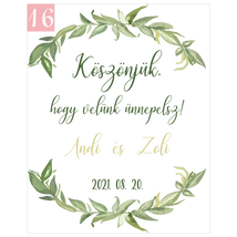 zöld levélmintás grafika köszönetajándékhoz zöld levélmintás grafika köszönetajándékhoz