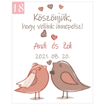 madaras mintájú grafika köszönetajándékhoz madaras mintájú grafika köszönetajándékhoz