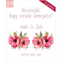 rózsaszín mintás virágos grafika köszönetajándékhoz rózsaszín mintás virágos grafika köszönetajándékhoz