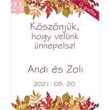 őszi levélmintás grafika köszönetajándékhoz őszi levélmintás grafika köszönetajándékhoz