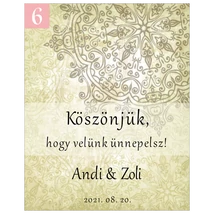 rusztikus arany színű kísérőkártya köszönetajándékhoz rusztikus arany színű kísérőkártya köszönetajándékhoz