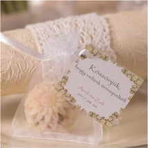 levendulás virág alakú köszönetajándék kézműves szappan levendulás virág alakú köszönetajándék kézműves szappan