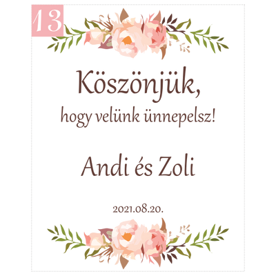 akvarell virágos pasztell grafika köszönetajándékhoz